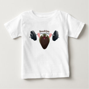 Funny mussel arbeitet an Cartoon Illustration Baby T-shirt