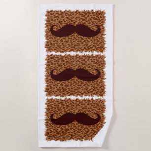 Funny Mustache #14 Strandtuch
