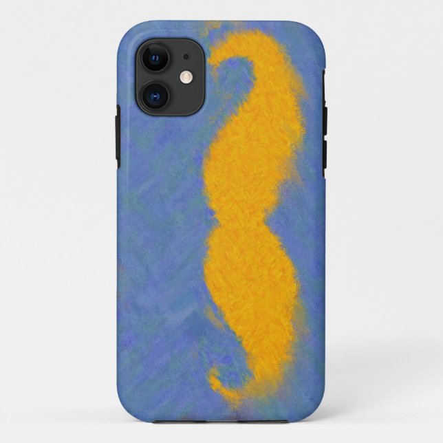 Funny Mustache Abstrakte Malerei 4 Case-Mate iPhone Hülle (Rückseite)