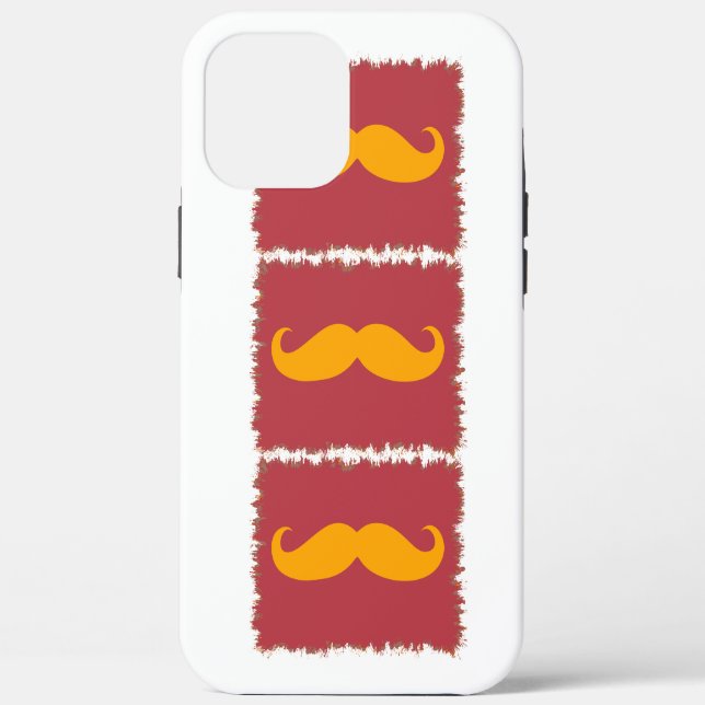 Funny Mustache Case-Mate iPhone Hülle (Rückseite)