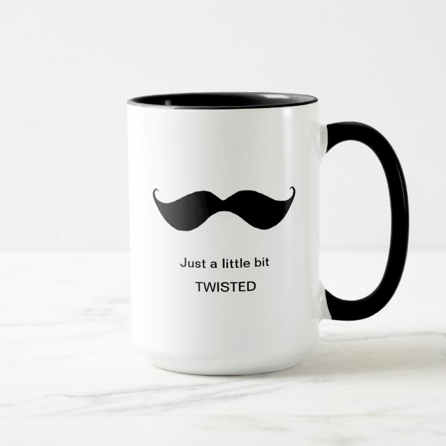 Funny Mustache ein wenig gefleckt ekzentrisch Tasse (Rechts)
