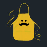 Funny Mustache Face Kids Schürze<br><div class="desc">Artwork in Vektoren für höchste Bildqualität.</div>