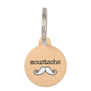 Funny Mustache Haustiermarke