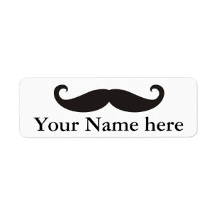 Funny Mustache / Schnurbart + Ihr Text