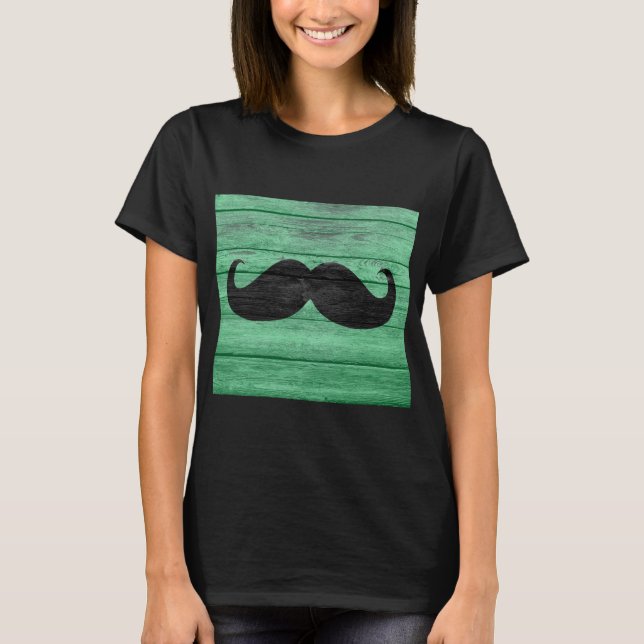 Funny Mustache Vintag #15 T-Shirt (Vorderseite)