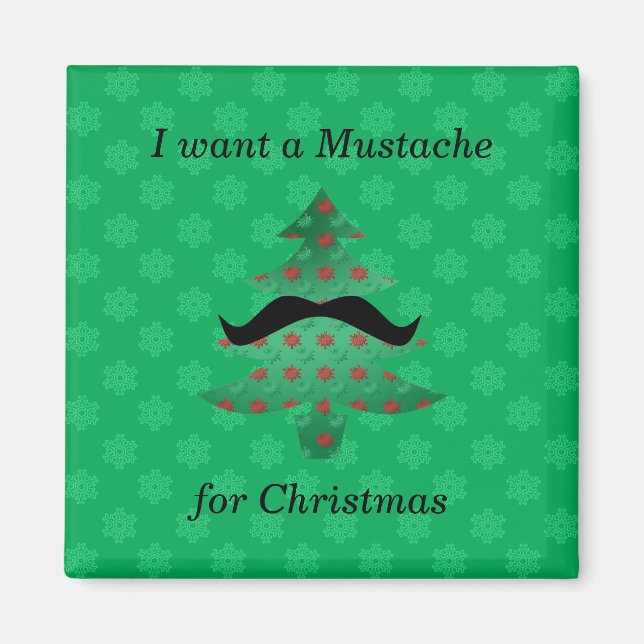 Funny mustache Weihnachtsgeschenke Magnet (Vorne)
