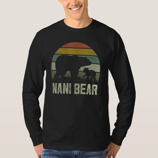 Funny Mütter Day Grandma Cub Kids Nani Bear T-Shirt (Vorderseite)
