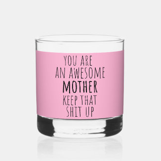 Funny Mutter Geschenk von Tochter Sohn und Kinder  Whiskyglas