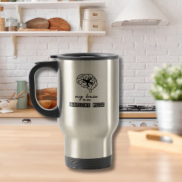 Funny My Brain is on Airplane Mode Coworker Gift Reisebecher