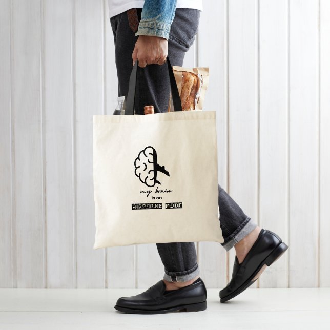 Funny My Brain is on Airplane Mode Coworker Travel Tragetasche (Von Creator hochgeladen)