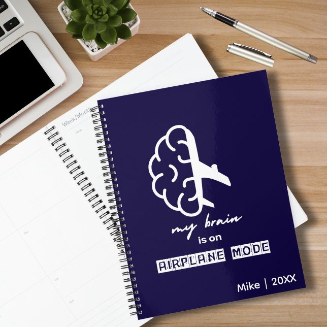 Funny My Brain is on Airplane Mode Simple Travel Planer (Von Creator hochgeladen)