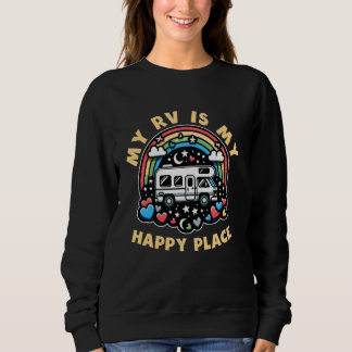 Funny My RV ist mein glücklicher Platz RV Motorhom Sweatshirt
