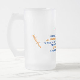 Funny My Stepdad Zitat Mattglas Bierglas