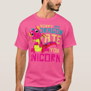 Funny Mythische Kreatur Einhorn Niedlicher Drache T-Shirt