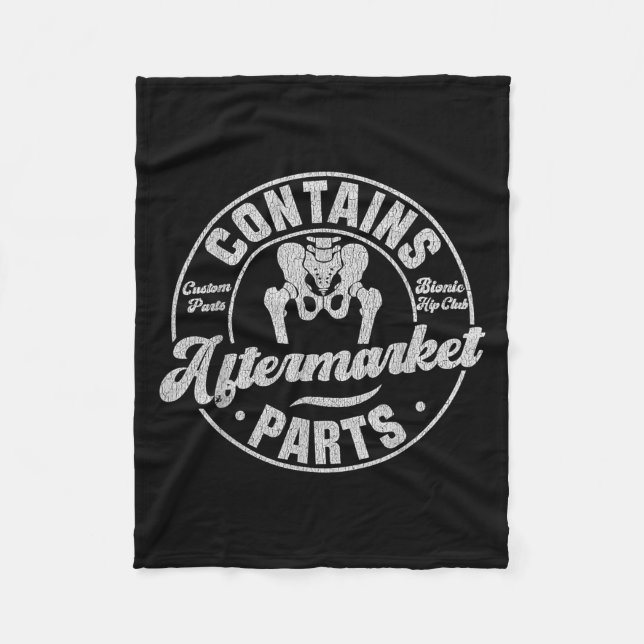 Funny nach Angesagter Operation Erholung bionisch  Fleecedecke (Vorderseite)