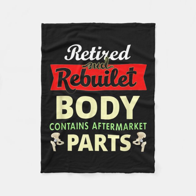 Funny nach Angesagter Operation Erholung bionisch  Fleecedecke (Vorderseite)