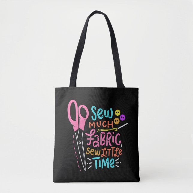 Funny Nähen - Nähen viel Stoff Tasche (Vorderseite)