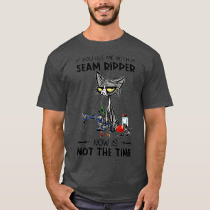 Funny Nähen, wenn Sie sehen, mir eine schwarze Nah T-Shirt