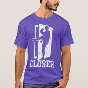 Funny Naher schlage die Tür Baseball Pitching Pitc T-Shirt