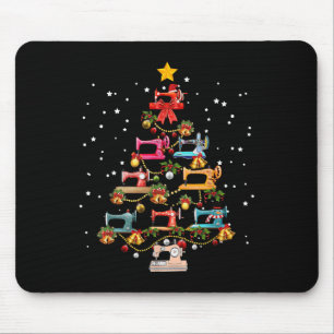 Funny Nähmaschine Weihnachten Baum Weihnachten Mousepad