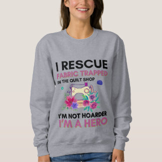 Funny Nähquote Vintage Blumennähmaschine Sweatshirt