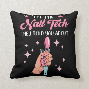 Funny Nail Tech Mitarbeiter Manicure Coworker Kissen