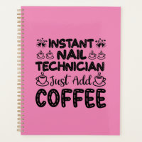 Funny Nail Techniker Kaffeekonzept