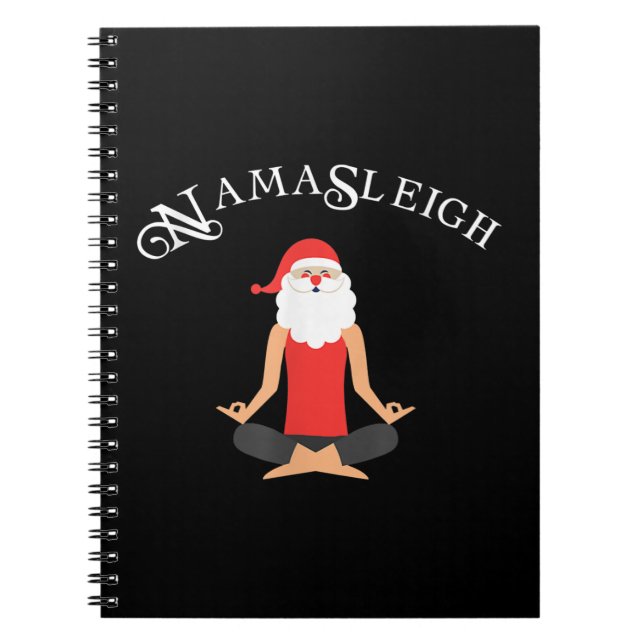 Funny Namasleigh Weihnachten Shirt Yoga Xmas Gesch Notizblock (Vorderseite)