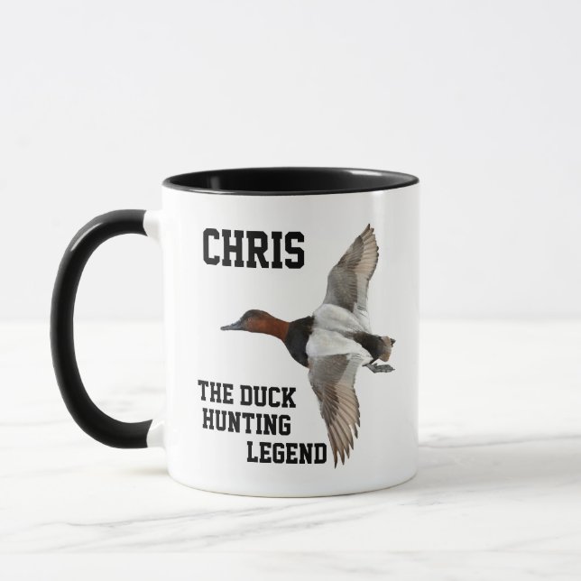 Funny Name Duck Jagd Legend Canvasback Sports Tasse (Links)