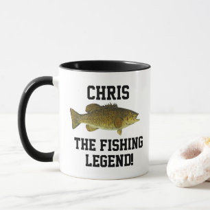 Funny Name Fishing Legend Smallmouth Bass Sports Tasse