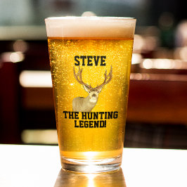 Funny Name Jagd Legend Mule Deer Antlers Glas