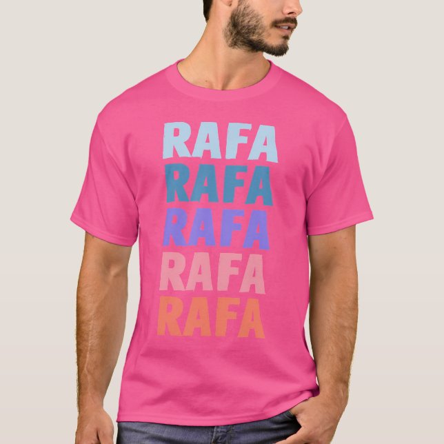Funny Name Rafa Personalisiert Vorname T-Shirt (Vorderseite)