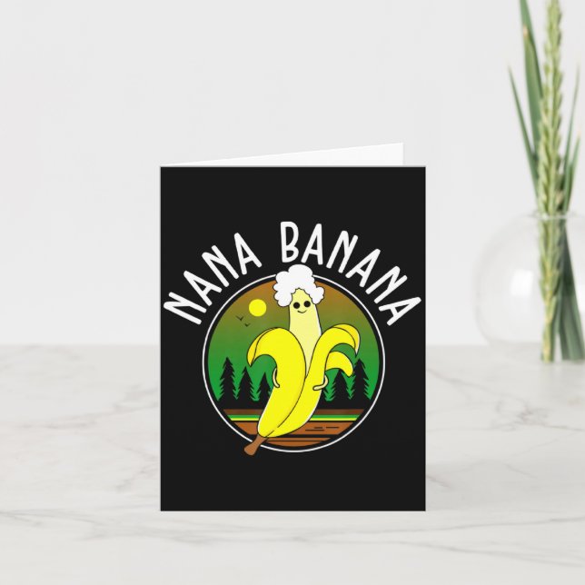 Funny Nana Banana  Karte (Vorderseite)