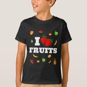Funny Nana Watermelon Strawberry I Liebe Obst T-Shirt