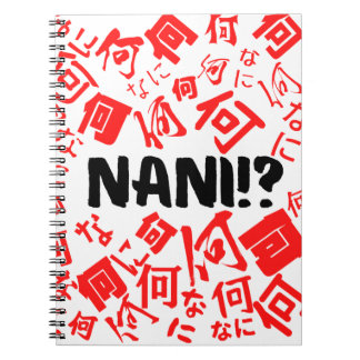 Funny Nani Me Japanese Typography Notizblock