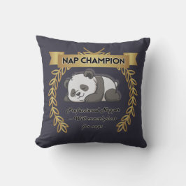Funny Nap Champion Pillow – Cute Panda Cushion Kissen