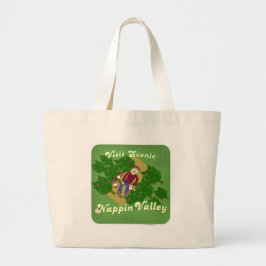 Funny Nappin Valley Cheeky Travel Slogan Jumbo Stoffbeutel