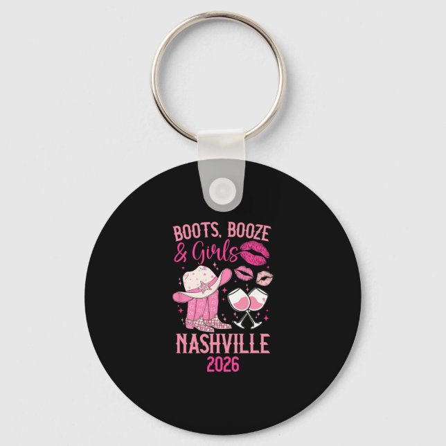 Funny Nashville Girls Trip 2026 Girls Vacation Nas Schlüsselanhänger (Vorderseite)