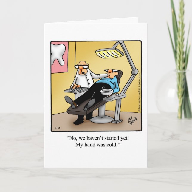 Funny National Boss Day For Dentist Card Karte (Vorderseite)