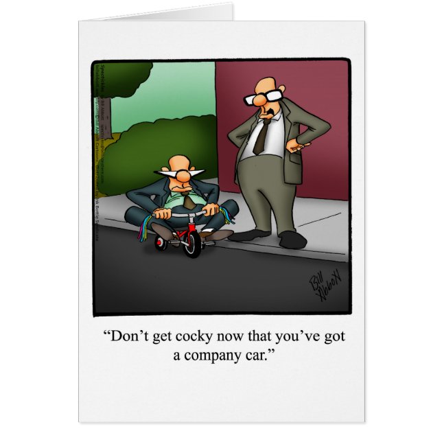 Funny National Boss's Day Card "Spectickles" (Vorne)
