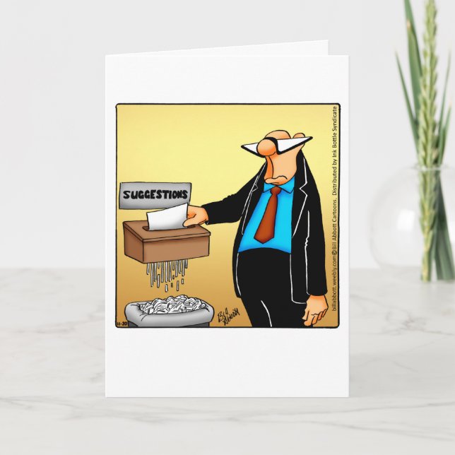 Funny National Boss's Day Grußkarte Karte (Vorderseite)