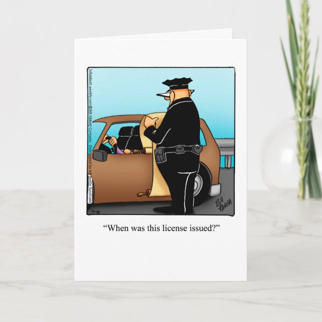 Funny National Police Week Grußkarte Karte (Vorderseite)
