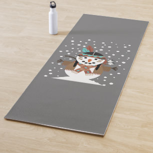 Funny Native American Weihnachtsbaumdekorationen Yogamatte