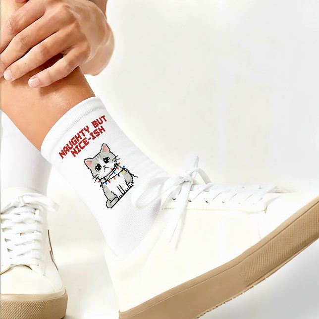 Funny Naughty but Nice-ish Christmas Socks Socken (Von Creator hochgeladen)