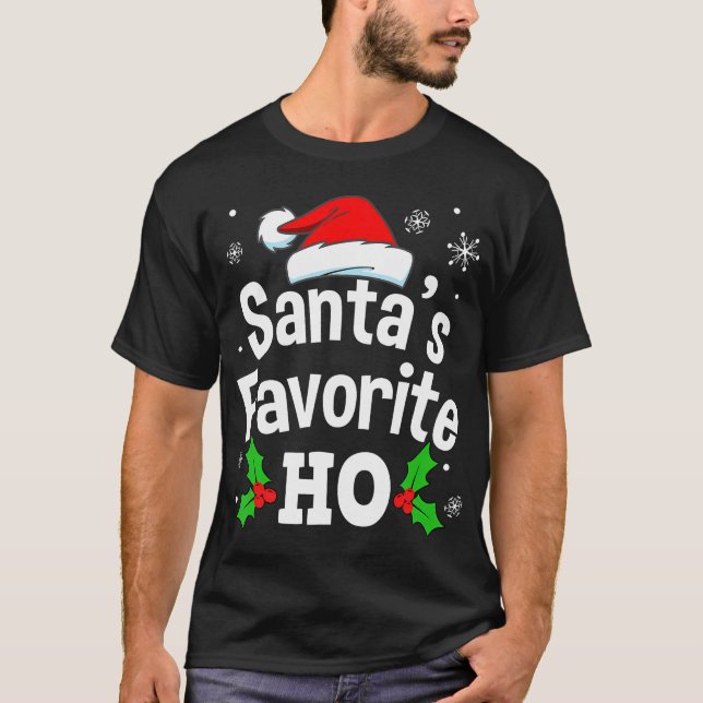 Funny Naughty Dirty Adult Pajama Weihnachts-T-Shir T-Shirt (Vorderseite)