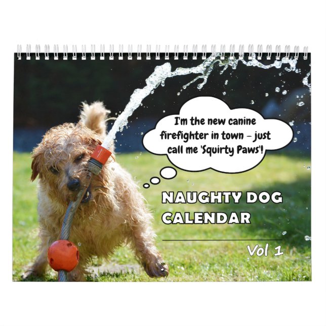 Funny Naughty Dog Kalender (Titelbild)