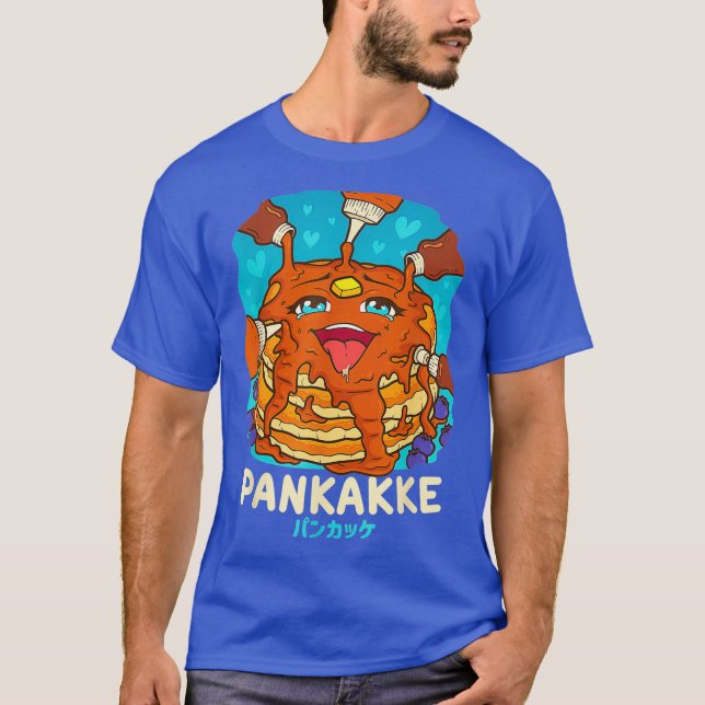 Funny Naughty Feinschmecker Pun Kawaii Pankakke Pa T-Shirt (Vorderseite)