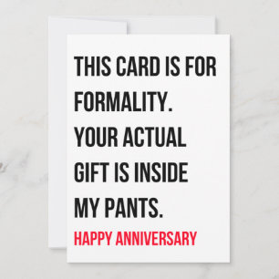Funny Naughty Happy Anniversaire Carte