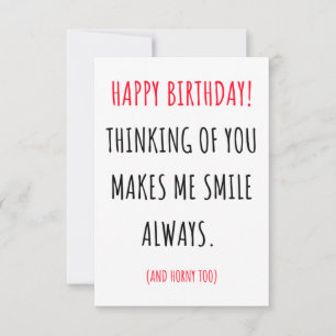 Funny Naughty Happy Birthday Card für Ihm & sie Dankeskarte