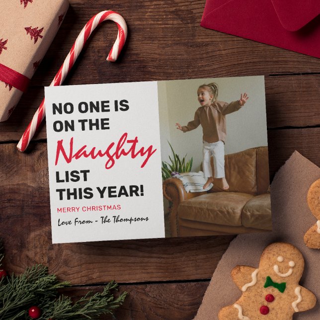 Funny 'Naughty List' Foto Weihnachten (Von Creator hochgeladen)